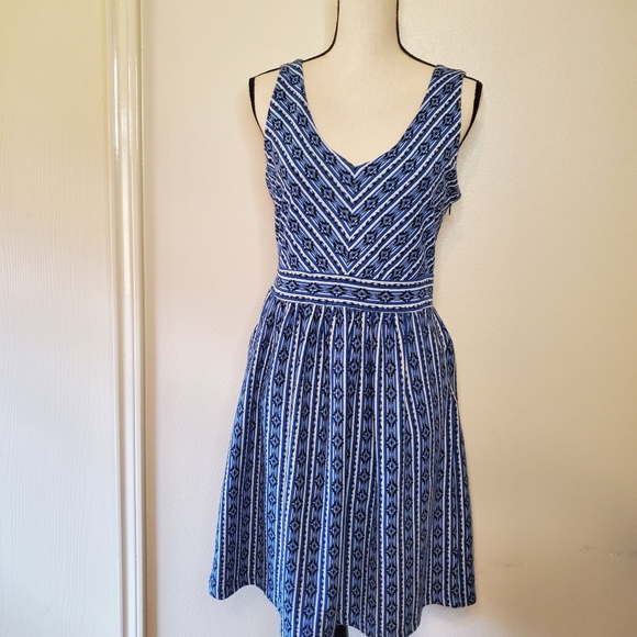 Maeve Dresses & Skirts - Maeve Anthropologie Sleeveless Dress With Pockets Size 12 Blue
